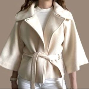 CLUB MONACO Cropped Wool Coat (M)